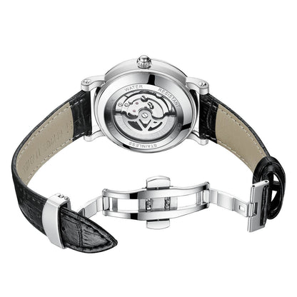 Men's High-End Waterproof Mechanical Watch - Luminous Hollow Flywheel Design - Buy Center