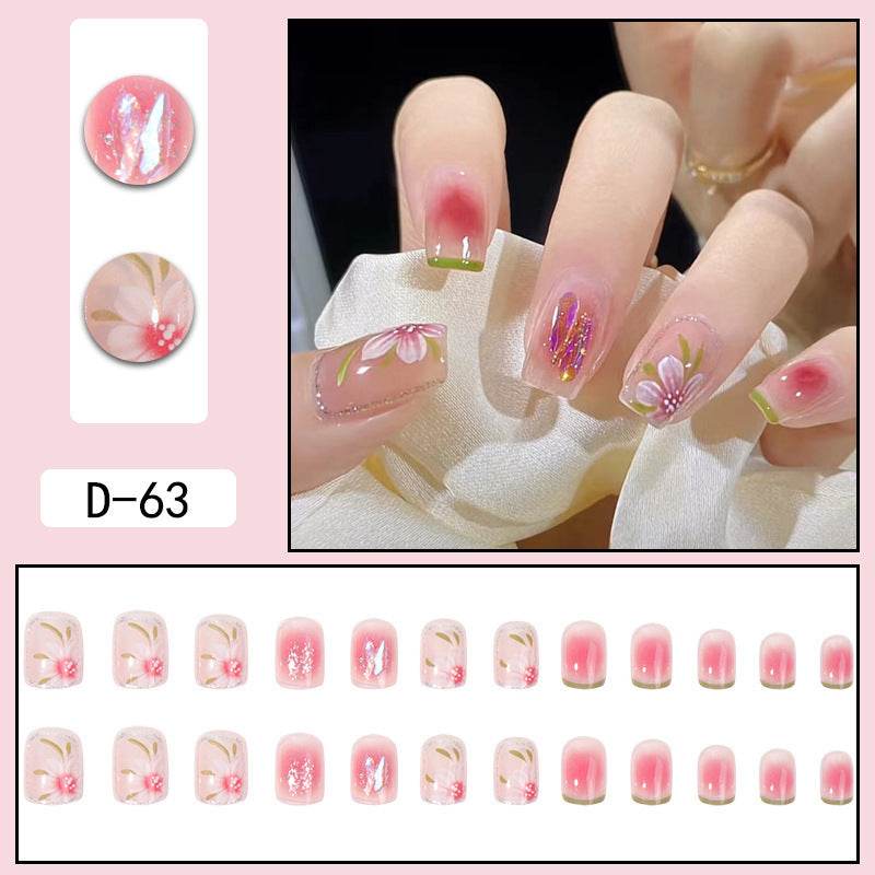 Camellia Smudge Nail Patch - Effortless Nail Art with Glue & Jelly Glue - Buy Center