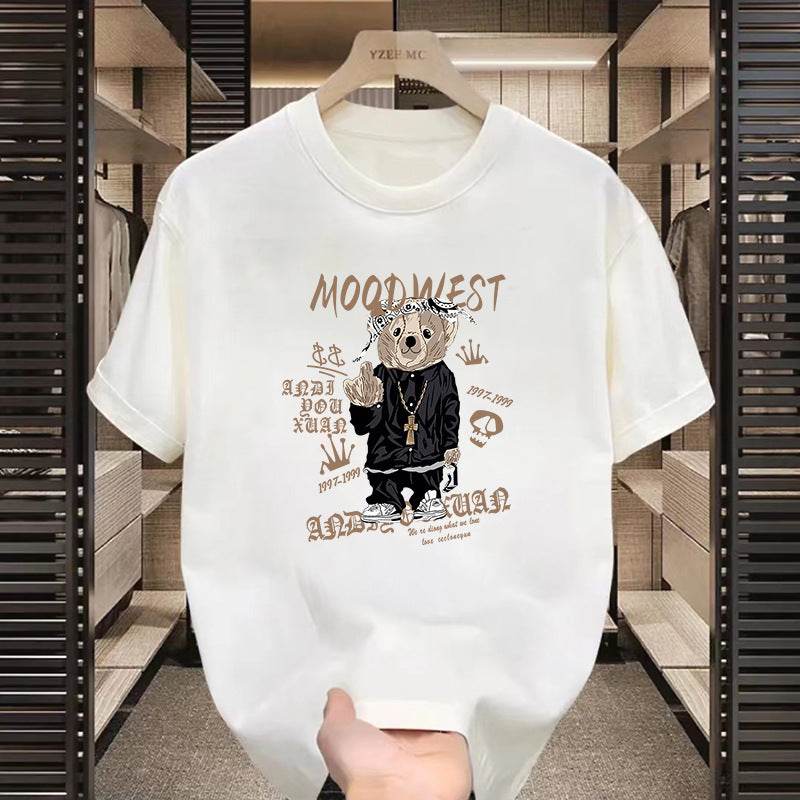 Buycenter High Street Printed Motorcycle T-Shirt - Short Sleeve for Casual Style - Buy Center