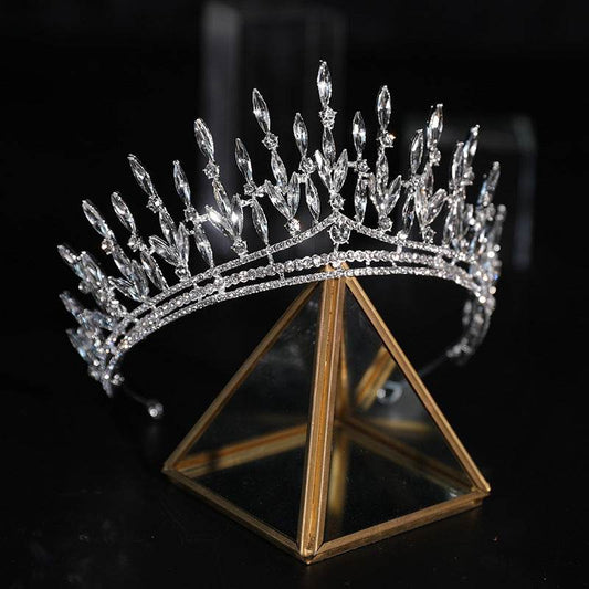 Elegant Rhinestone Wedding Hair Crown - Stunning Bridal Headdress 2025 - Buy Center