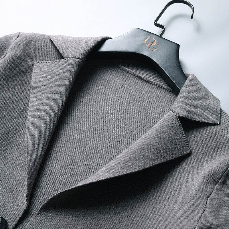 Buycenter Men's Slim Fit Knitted Cardigan - Stylish Long Sleeve Coat 2025 - Buy Center