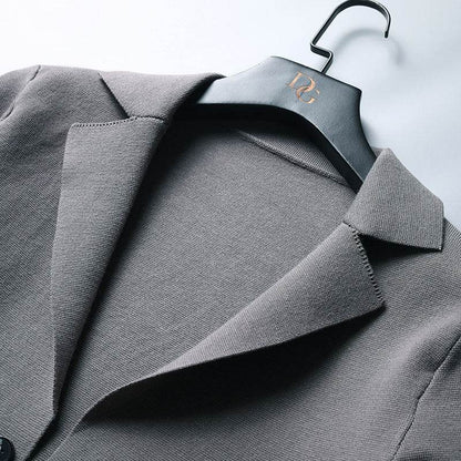 Buycenter Men's Slim Fit Knitted Cardigan - Stylish Long Sleeve Coat 2025 - Buy Center