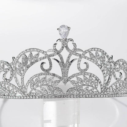 Adjustable Zircon Crown - High-End 925 Silver Bridal Jewelry for Elegance - Buy Center