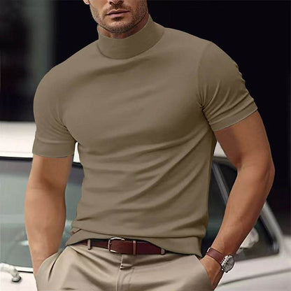 Men's Casual T-Shirt - Slim Fit Solid Color for Spring and Summer - Buy Center
