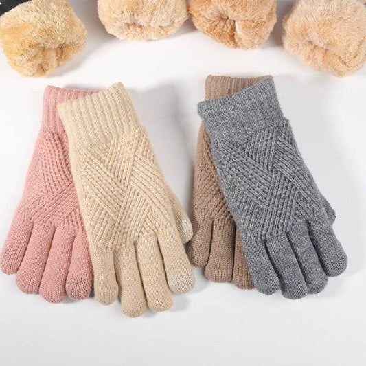 Women's Thermal Touch Screen Gloves - Double Layer, Windproof, Fleece-lined - Buy Center