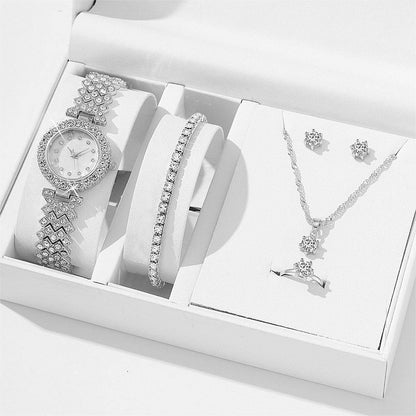 Elegant Women's Alloy Quartz Watch Set - Includes Jewelry: Watch & Accessories - Buy Center