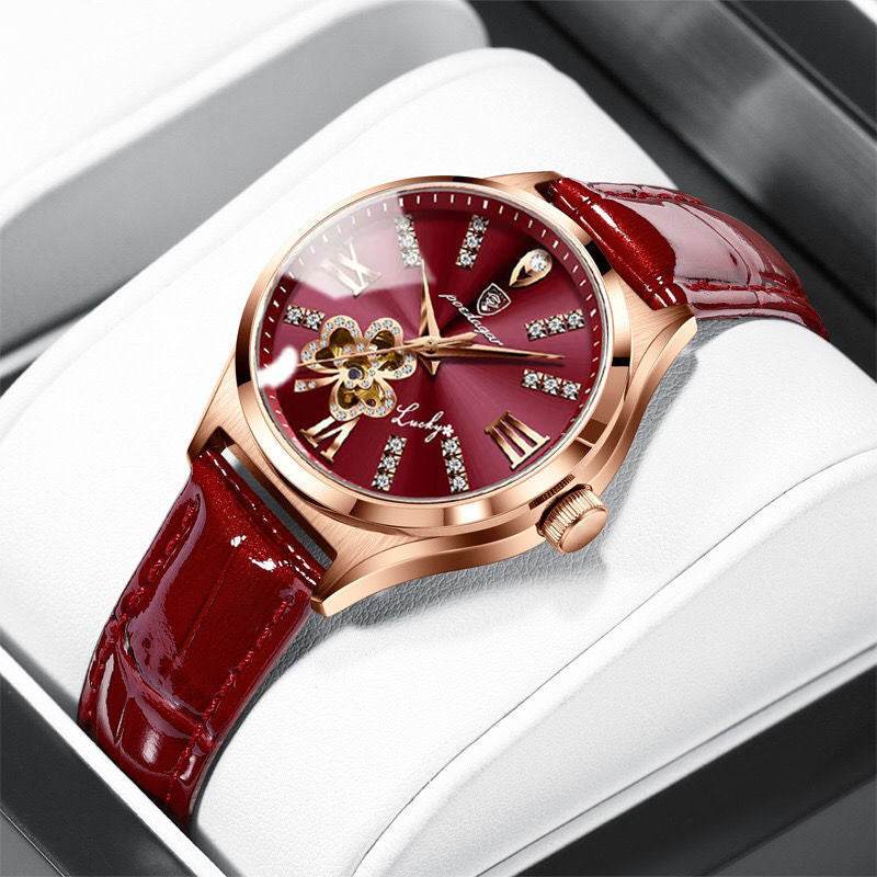 Waterproof Ladies Calendar Watch - Korean Rose Gold, Stylish 2025 - Buy Center