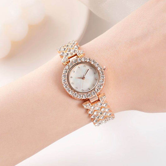 Women's Diamond Quartz Watch - Elegant Alloy Dress Timepiece, Stylish 2025 - Buy Center
