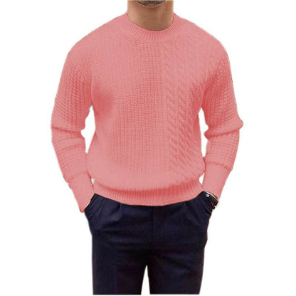 Buycenter Men's Knitted Sweater - Twisted String Design, Available in 5 Colors - Buy Center