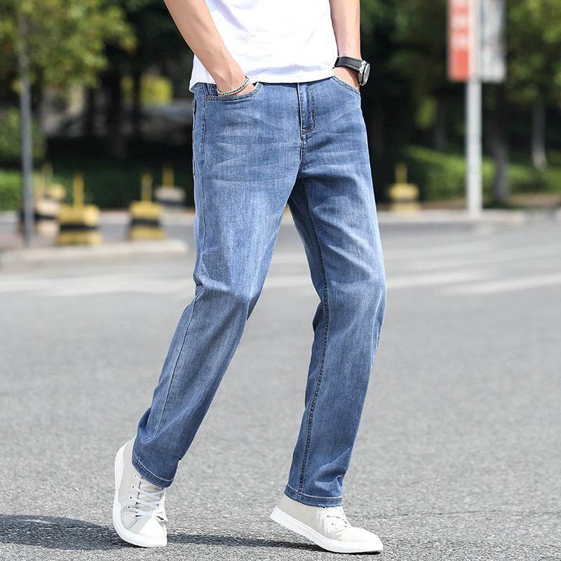 Fashion Brand Loose Casual Oversized Trousers - Fresh Blue Denim - Buy Center