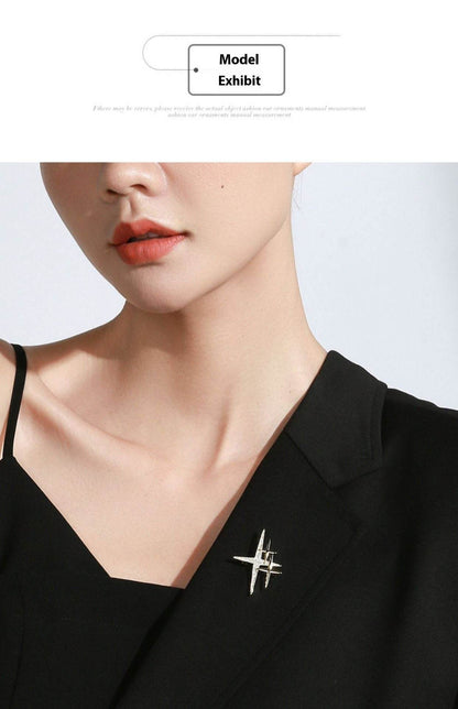 Buycenter XINGX Personalized Brooch - Creative Star Design in Gold & Silver - Buy Center