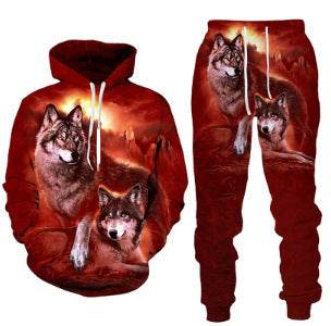 Men's 3D Printed Hoodie Sweatpants Suit - Comfortable Everyday Style - Buy Center
