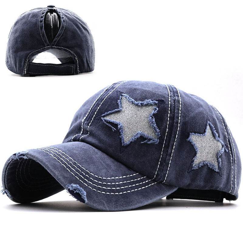 Buycenter Washed Pentagram Baseball Cap - Adjustable & Breathable for All - Buy Center