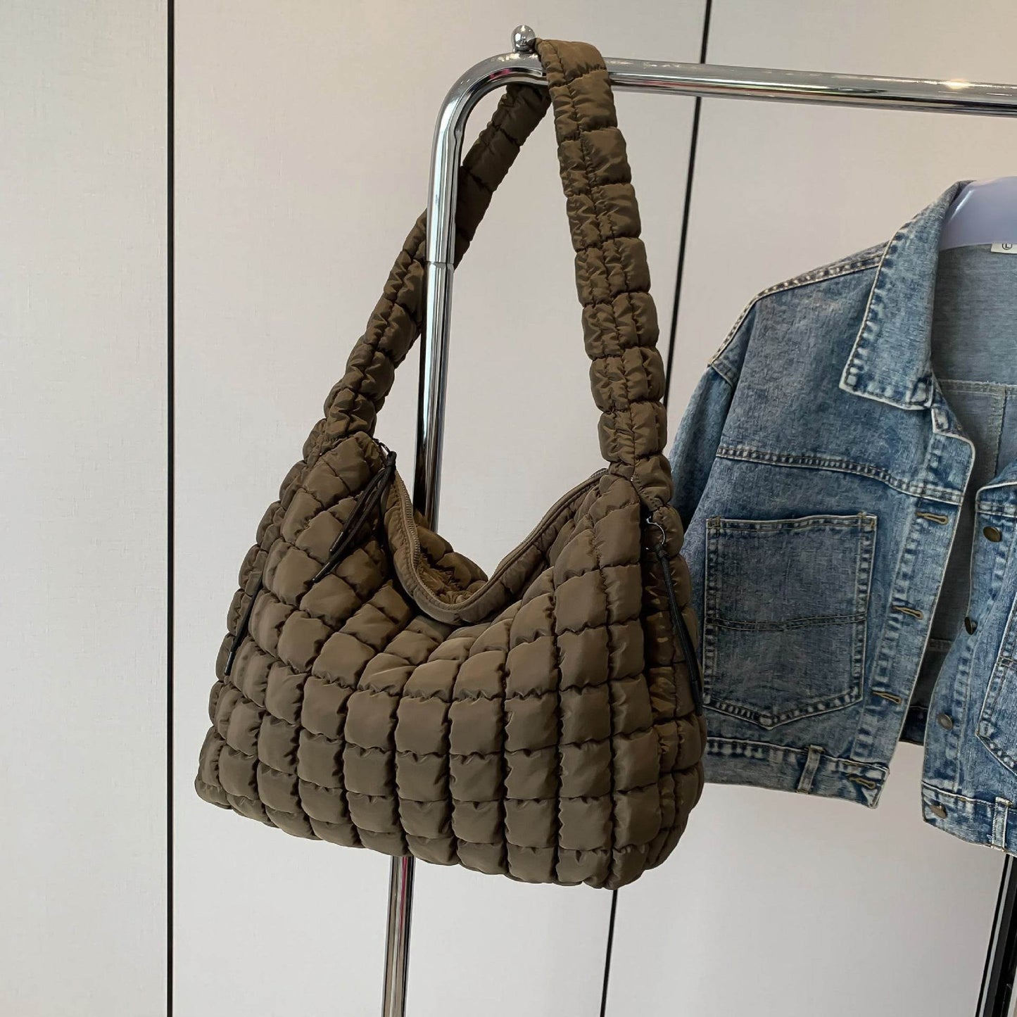 Buycenter Women's Large Capacity Pleated Cloud Shoulder Bag - Fashionable & Versatile - Buy Center