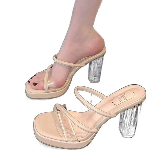 Open Toe Chunky Heel Platform Sandals - Stylish Women’s High Heels 2025 - Buy Center