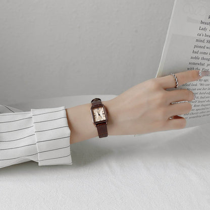 Women's Retro Elegant Waterproof Small Square Watch - Vintage Style & Durable - Buy Center