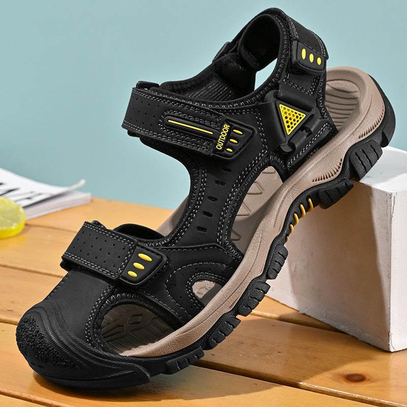 Men's Outdoor Sandals - Breathable Velcro Comfort, Non-Slip Support - Buy Center