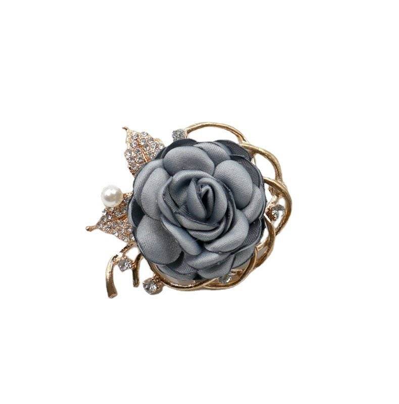 Elegant Fabric Roses Flower Brooch - Stylish Floral Accessory for 2025 - Buy Center