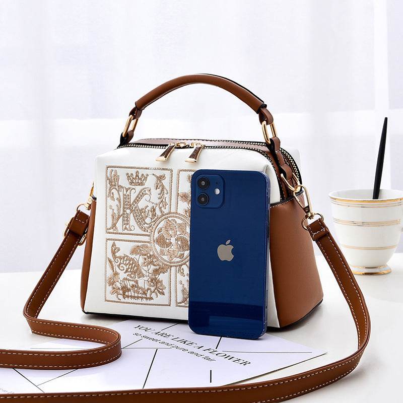 Buycenter Women's Embroidered Crossbody Shoulder Bag - Vintage Style - Buy Center