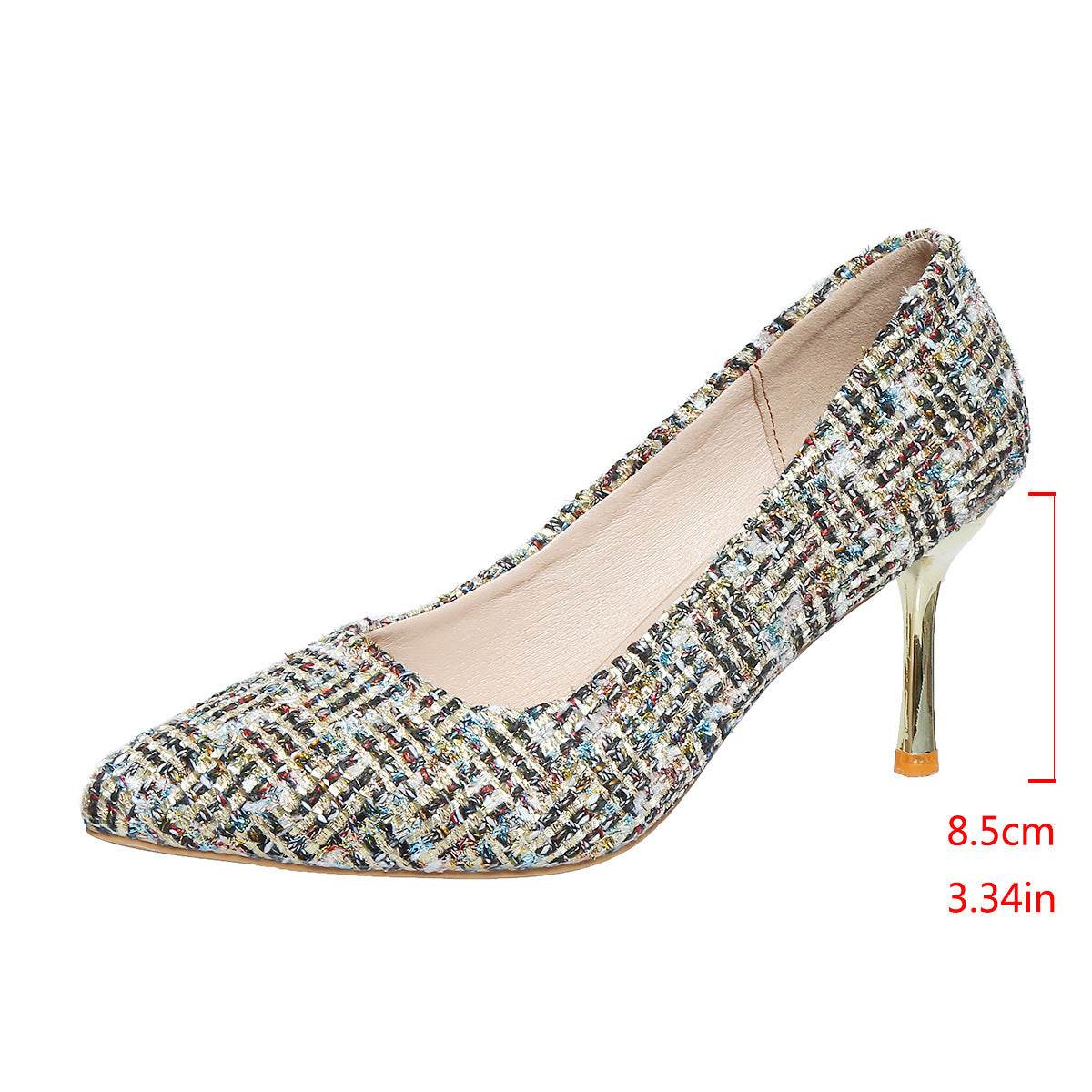 Women's Stiletto Heel Pumps - Trendy Solid Color Fashion Shoes 2025 - Buy Center