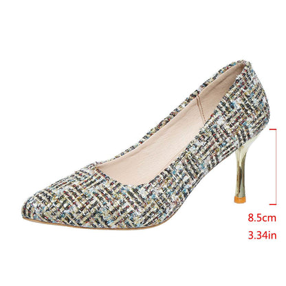 Women's Stiletto Heel Pumps - Trendy Solid Color Fashion Shoes 2025 - Buy Center