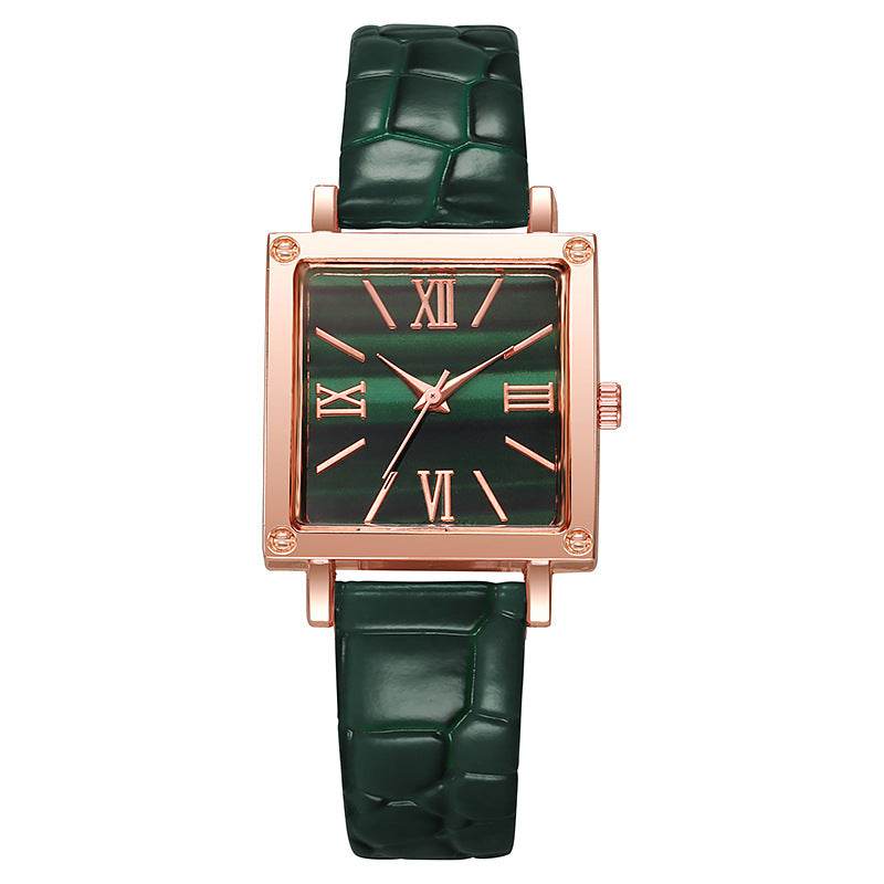 Affordable Luxury Square Watch - Bamboo Pattern for Women's Fashion - Buy Center
