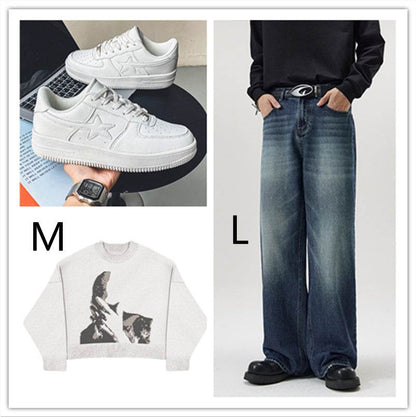 Thick Soled White Casual Sneakers for Men - Breathable Vulcanized Style - Buy Center