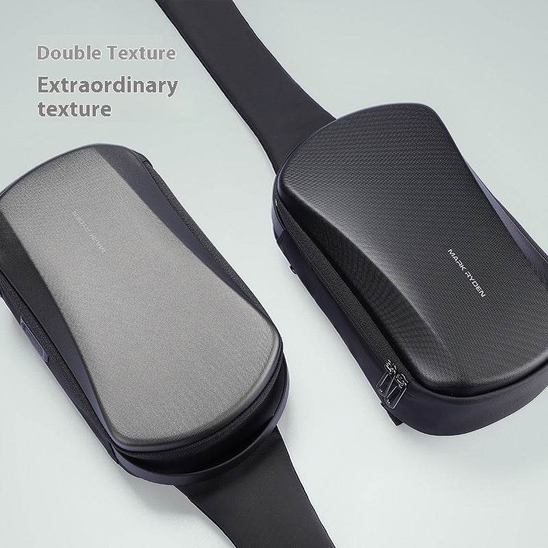 Men's Fashion Waterproof Messenger Bag - Hard Shell Crossbody Style - Buy Center