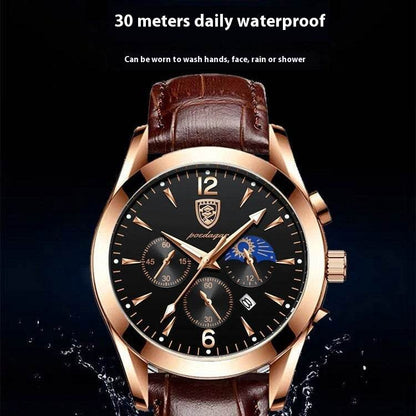 Waterproof Luminous Men's Watch - Stylish Quartz with Durable Design - Buy Center