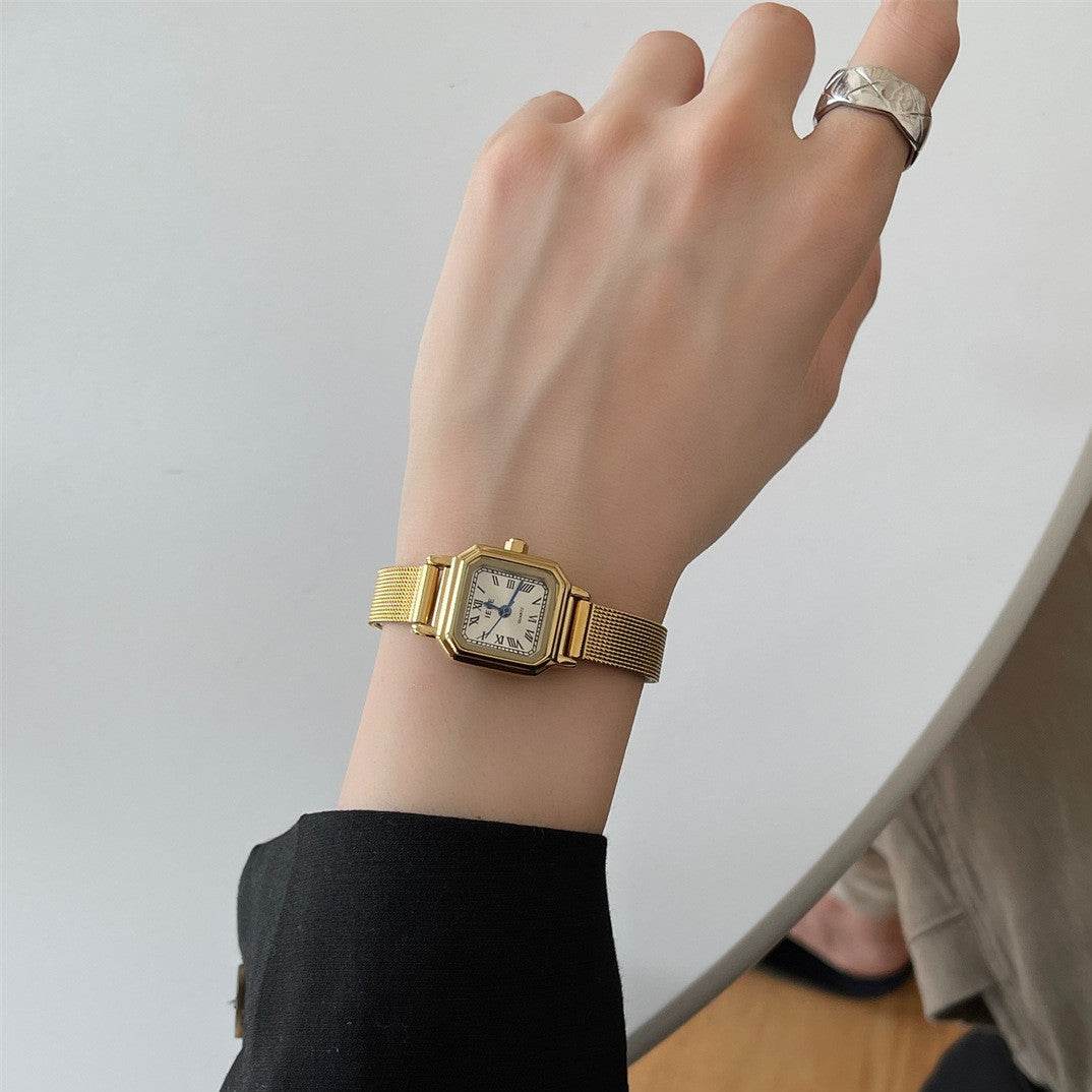 Buy Center Retro Square Small Sugar Cube Watch for Women - Stylish Design - Buy Center