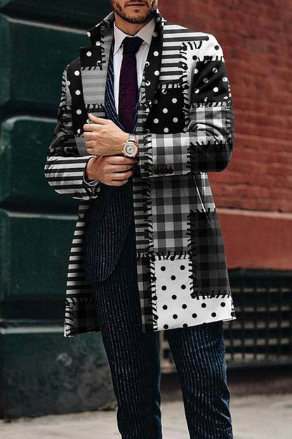 Men's Woolen Trench Coat - Stylish Stand Collar for Winter Fashion 2025 - Buy Center