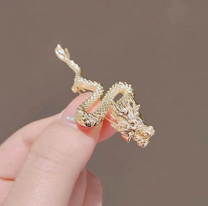 Exquisite Golden Dragon Brooch - Men's & Women's Suit Accessory - Buy Center
