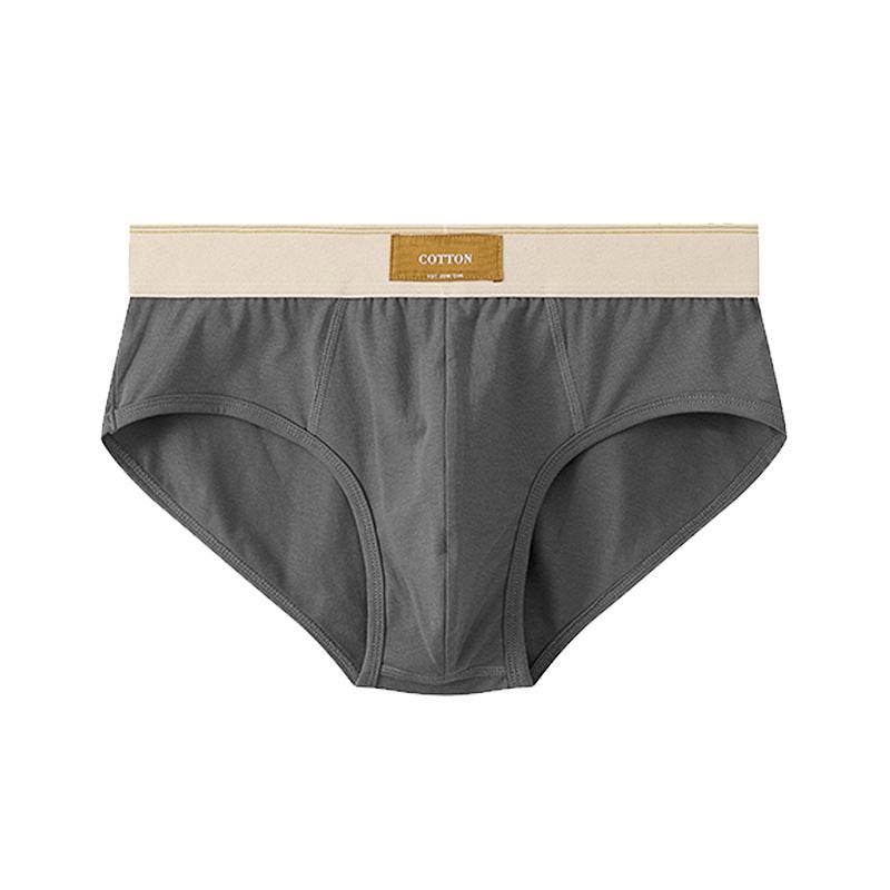 Men's Loose Cotton Briefs - Breathable Mid Waist, Multiple Colors Available - Buy Center