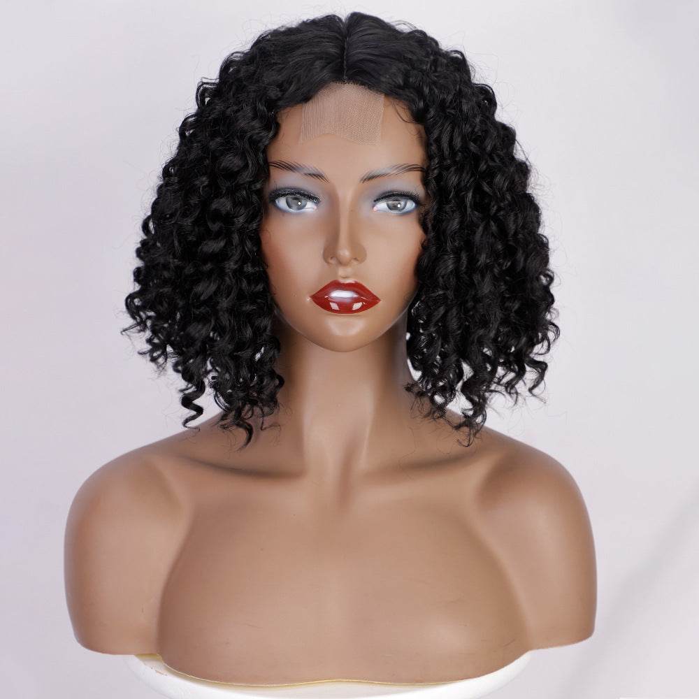Women's Short Curly African Hair Wig - Stylish Versatile High-Temperature Fiber - Buy Center
