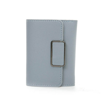 Women's Simple Plaid Wallet - Stylish PU Leather in Vibrant Colors - Buy Center