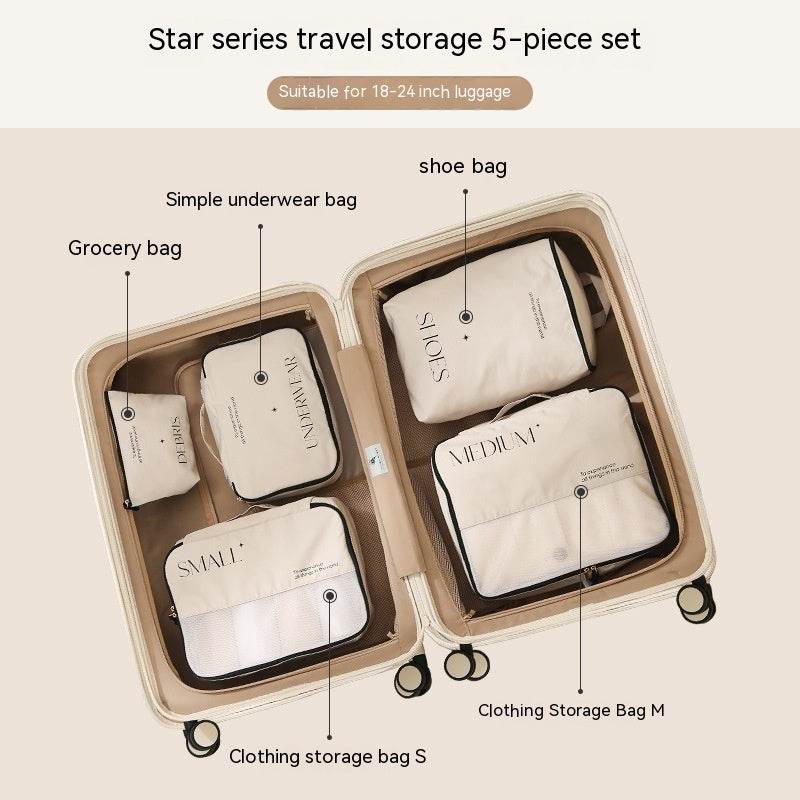 Trendy Travel Storage Bag Set - 5 to 8-Piece Packing for Clothing - Buy Center