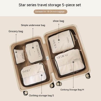 Trendy Travel Storage Bag Set - 5 to 8-Piece Packing for Clothing - Buy Center