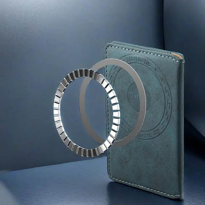 MagSafe Magnetic Card Holder - Stylish Leather Wallet for Apple Devices - Buy Center