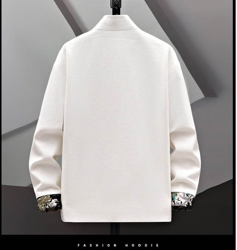 Buycenter Embroidered Chinese Coat - Stylish Buckle Design in Various Colors - Buy Center