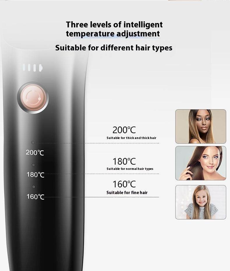 Dual-Use Wireless Straight Comb - Curler & Straightener in 5 Colors - Buy Center