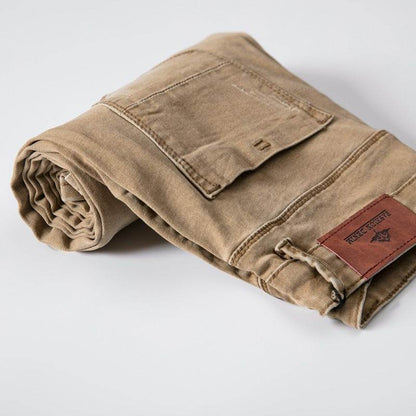 Buycenter Men's Skinny Trousers - Comfortable Mid Waist Denim Pants - Buy Center