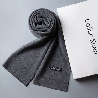 Trendy Warm Knitted Bib Scarf - Premium Wool for Stylish Winter Comfort - Buy Center