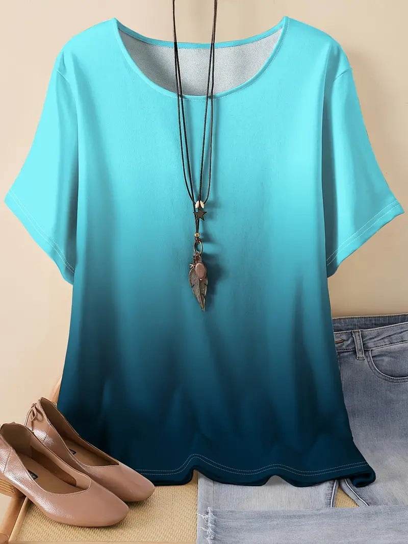 Ladies Casual Sports Loose Short Sleeve Top - Sizes XL to 6XL - Buy Center