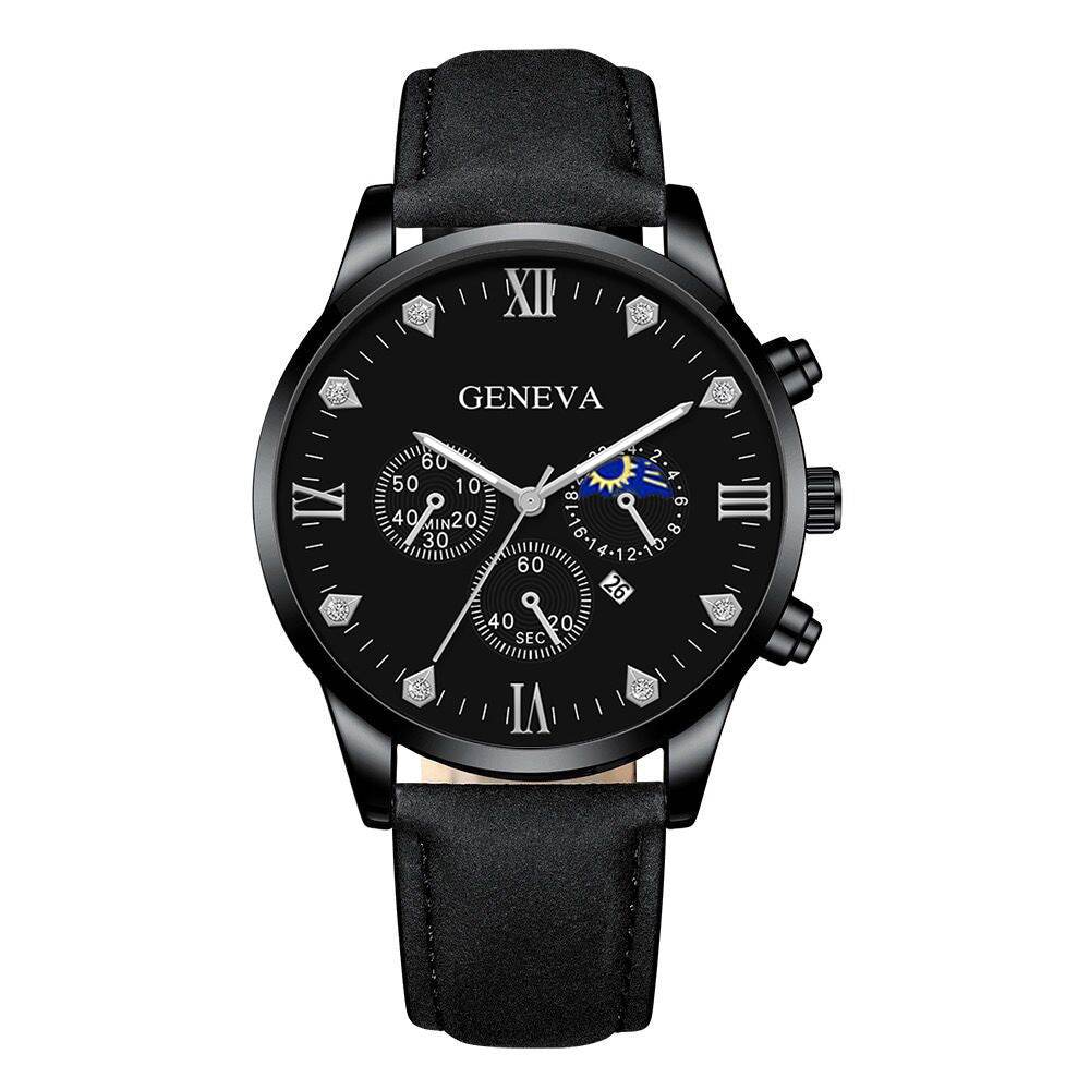 Buy Center Men's Casual Quartz Watch - Stylish Imagination with Imitation Leather Strap - Buy Center