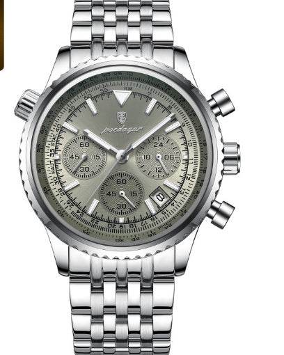 Men's Waterproof Luminous Quartz Watch - Multi-Function & Stylish Design - Buy Center