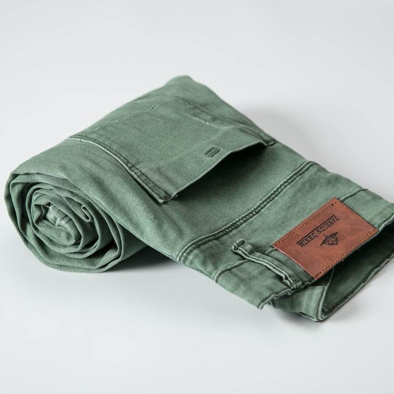 Buycenter Men's Skinny Trousers - Comfortable Mid Waist Denim Pants - Buy Center