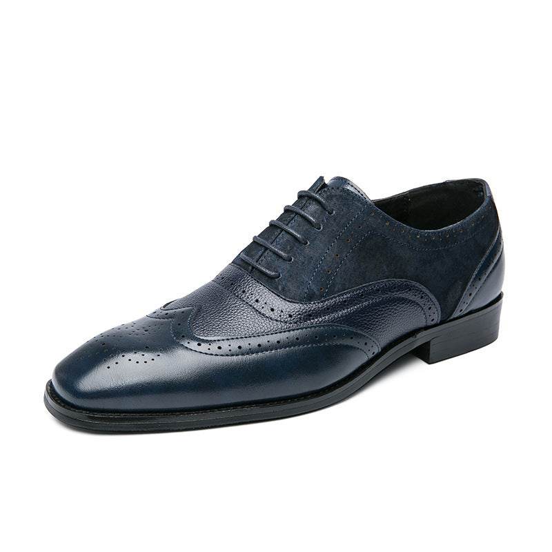 British Men's Lace-up Leather Shoes - Stylish & Comfortable Formal Footwear - Buy Center
