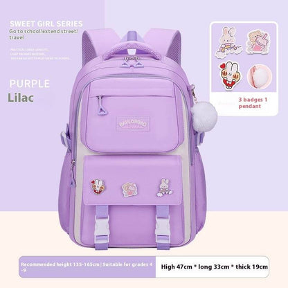 Large Capacity Student Backpack - Comfortable Design for Grades 1-12 - Buy Center