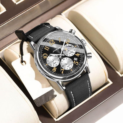 Multifunctional Luminous Quartz Men's Watch - Stylish & Versatile Design - Buy Center