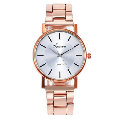 Buy Center Ladies Quartz Watch - Simple Fashion with Steel Belt - Buy Center